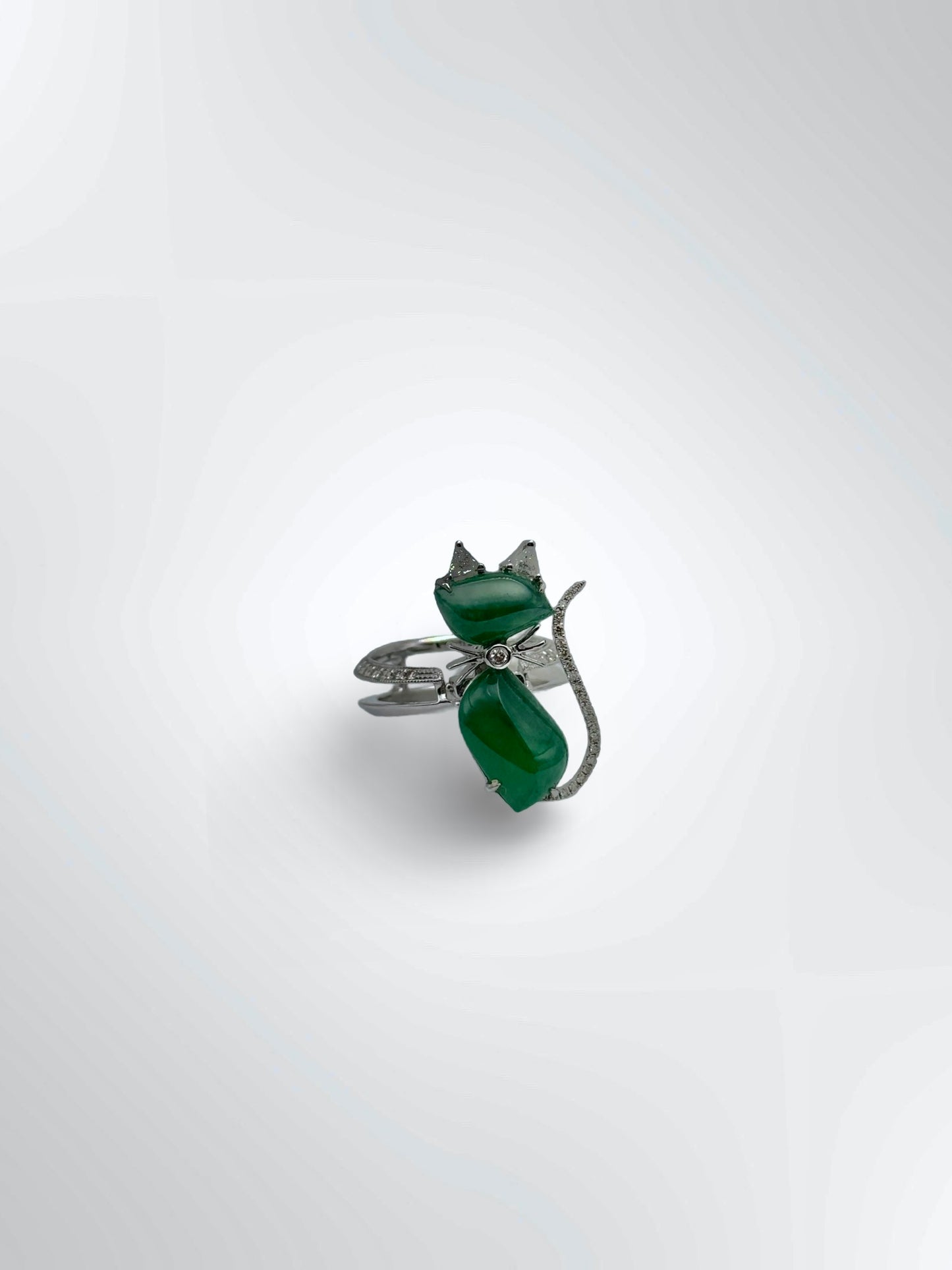 Cat Jade Ring/Pendant